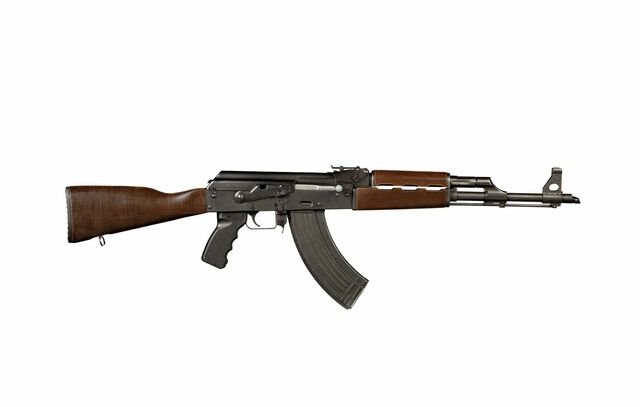 Zastava ZPAPM70 AK-47 Rifle Dark Walnut Furniture 30rd Mag